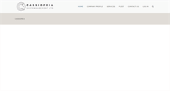 Desktop Screenshot of cassiopeia-marine.com