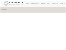 Tablet Screenshot of cassiopeia-marine.com